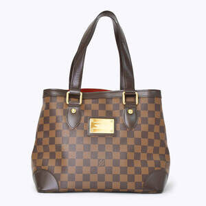 LOUIS VUITTON Hampstead Handbag Brown Damier